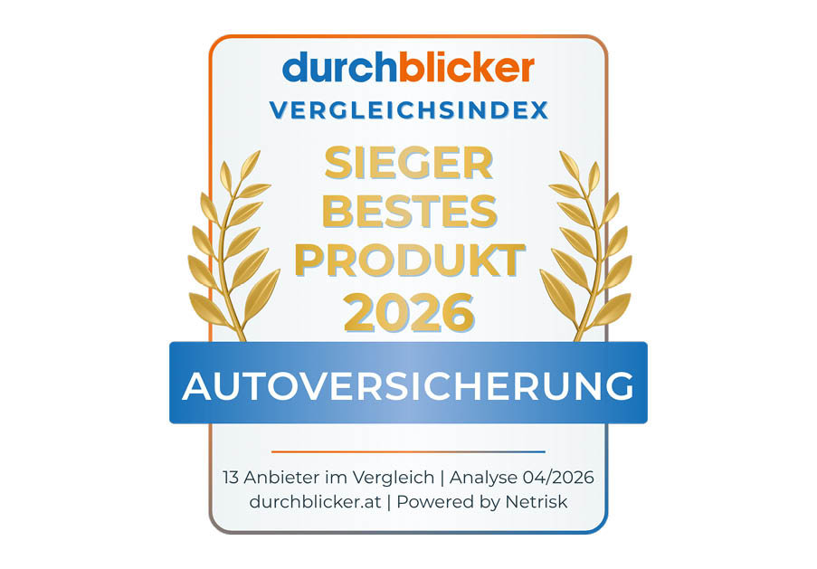 Auszeichnung der Wüstenrot Autoversicherung in der Kategorie Sieger Bestes Produkt mit dem durchblicker Vergleichsindex