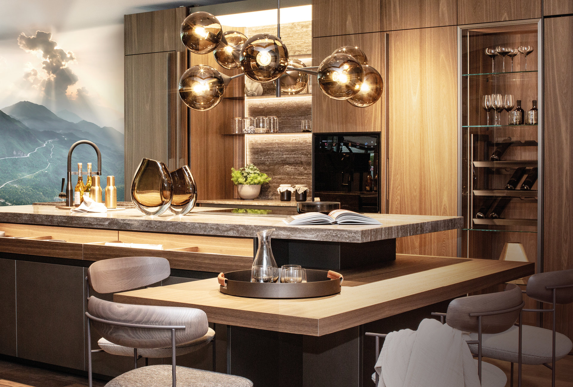 Ein hochwertig verarbeiteter Tisch in modernem Design – Beispiel für die Möbelgestaltung von Freudling Wohndesign.