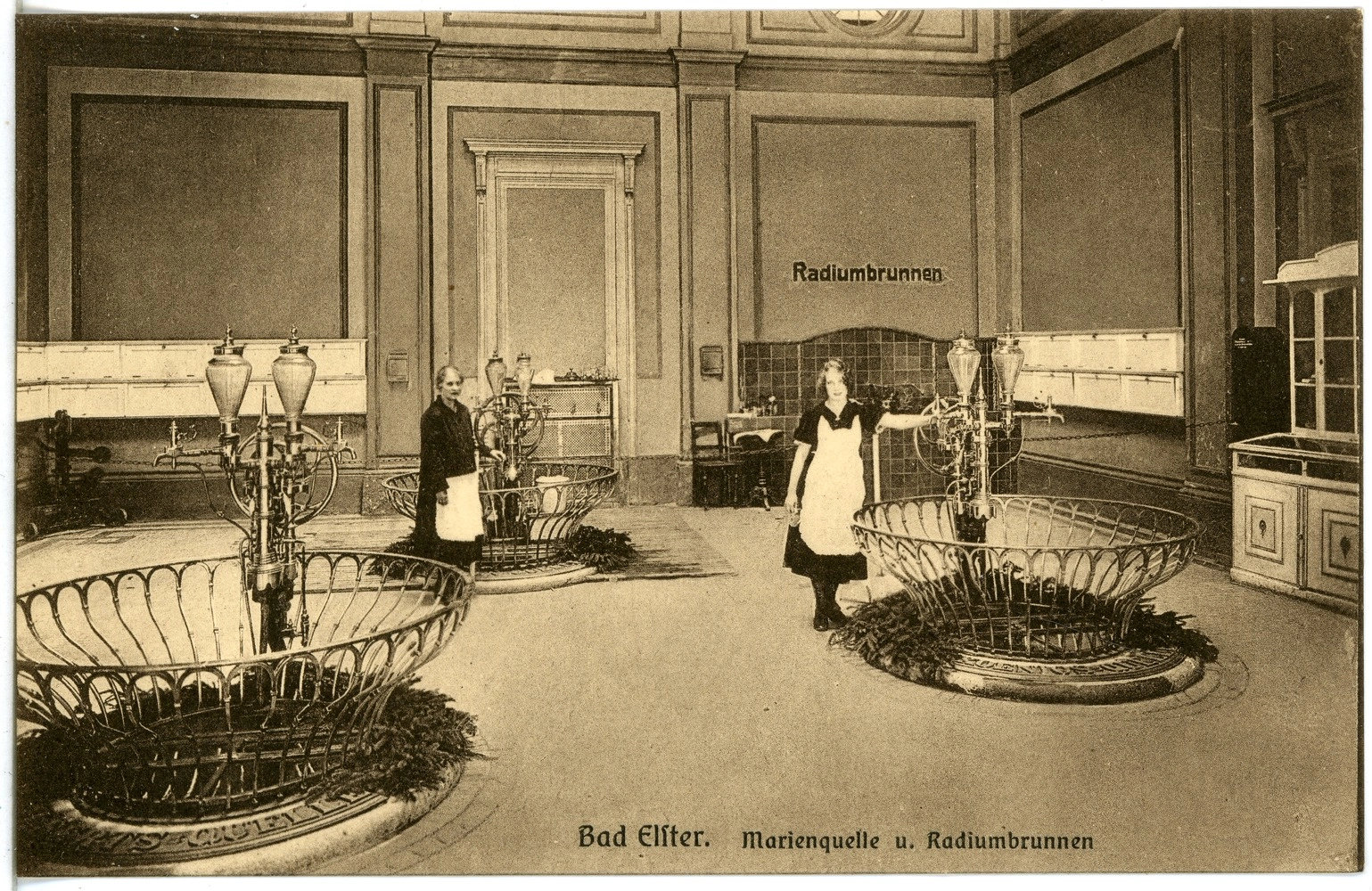 Bad Elster 1924 – Marienquelle und Radiumbrunnen