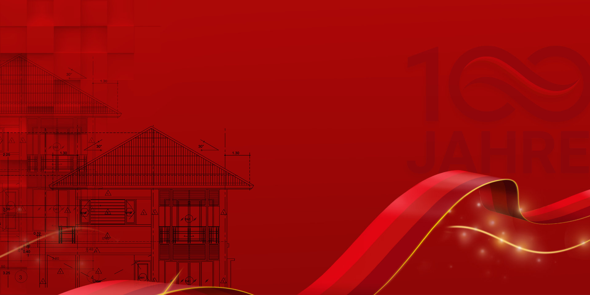 Grafik mit einem Hausgrundriss zum Thema leistbares Wohnen