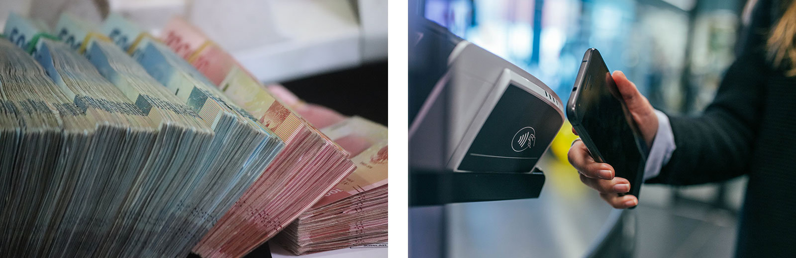 Vom Papiegeld zur kontaktlosen Bezahlung: Geld wird abstrakter.