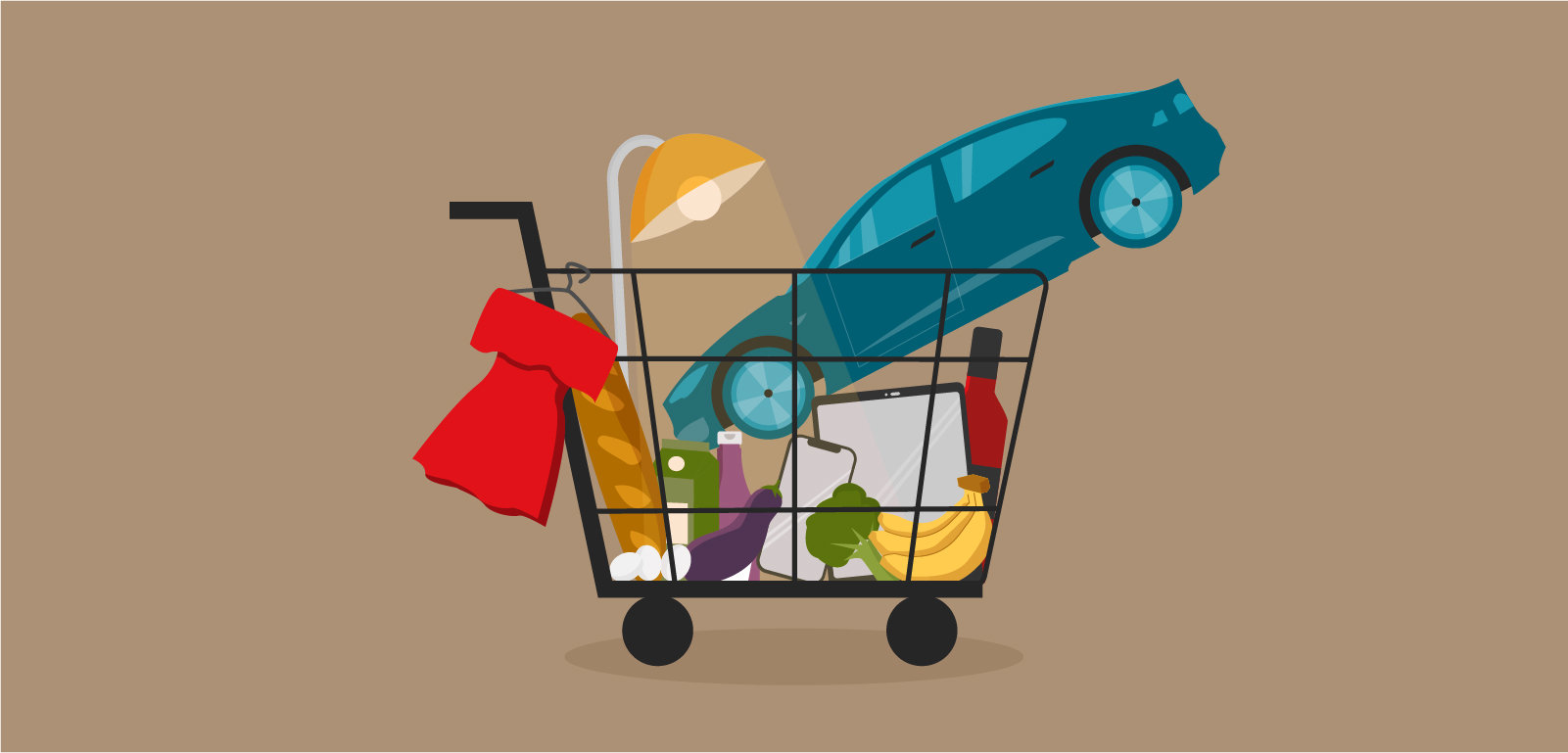 Die Inflationsrate wird anhand eines repräsentativen Warenkorbs berechnet.