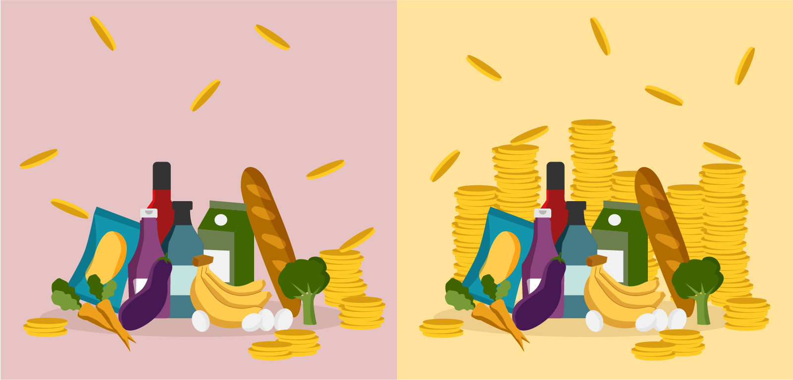 Inflationstreiber: Die Geldmenge steigt stärker als die Menge der Waren und Dienstleistungen.