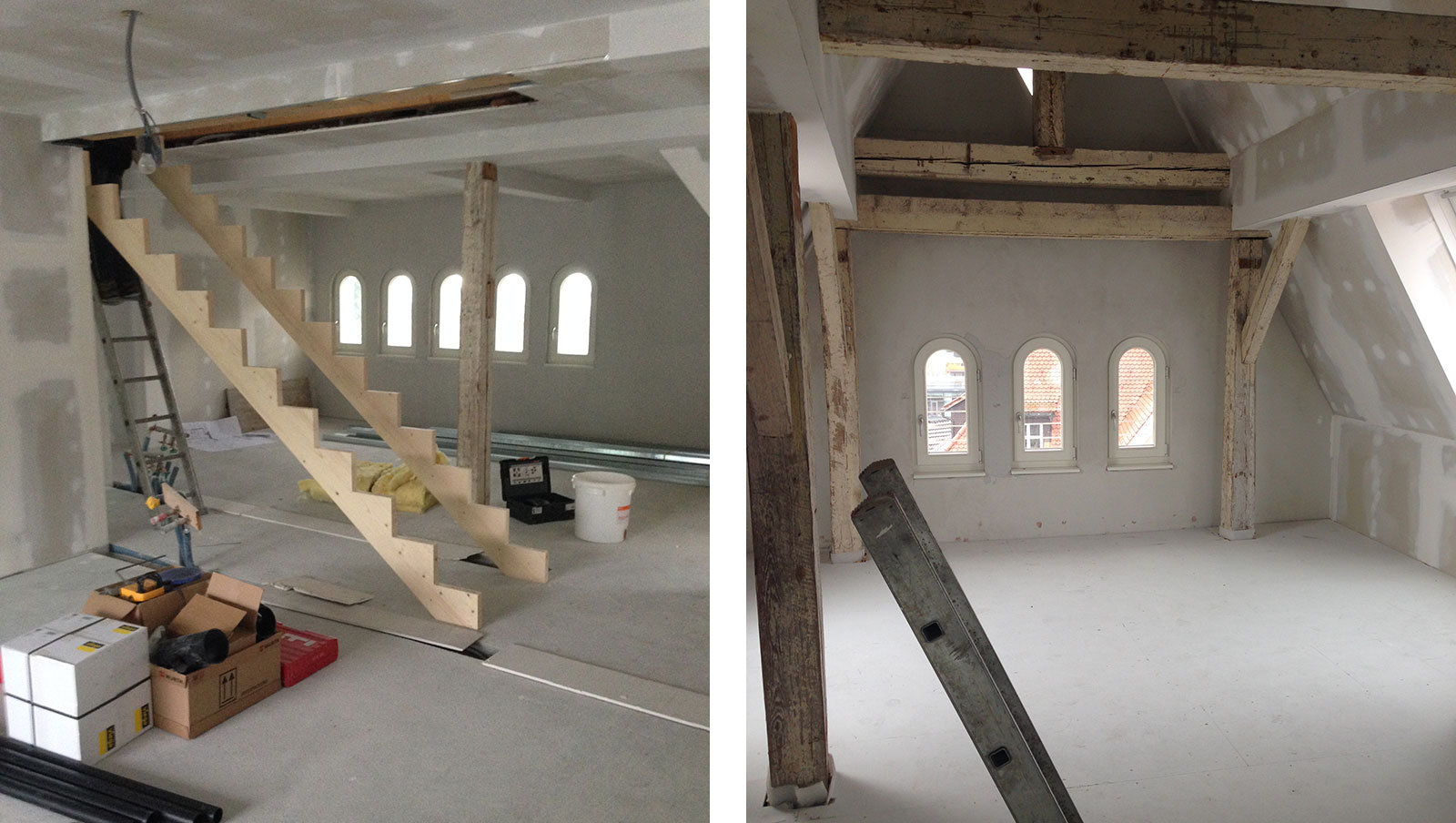 Der Ausbau der Dachgeschossmaisonette