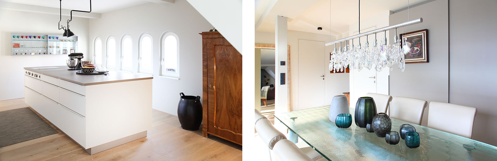 Eklektischer Einrichtungsstil in Küche und Esszimmer