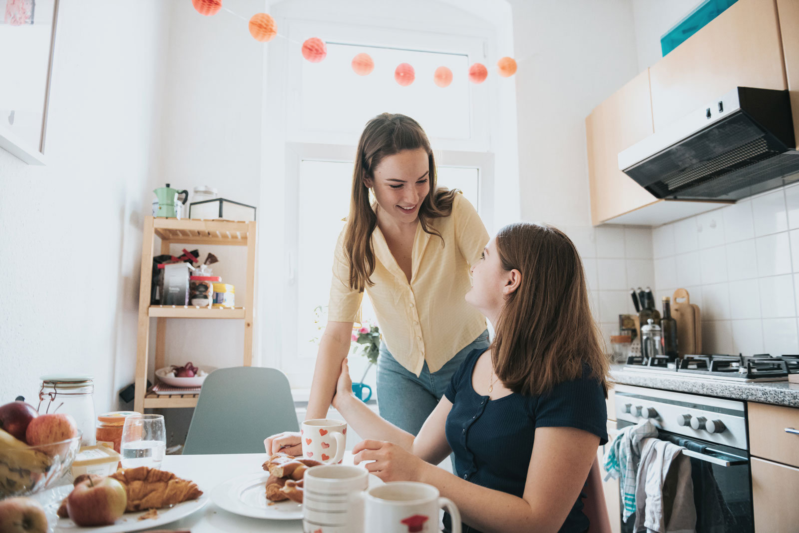 Die Küche darf erst einmal provisorisch eingerichtet sein.