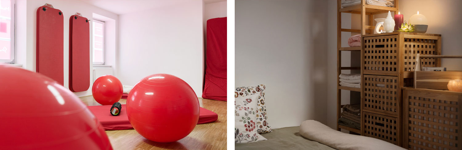 Ort zum Entspannen: In der Filiale in Maria Hilf gibt es neben dem Kursraum auch einen Spa-Bereich. ©Wüstenrot/marcelkoehler.com