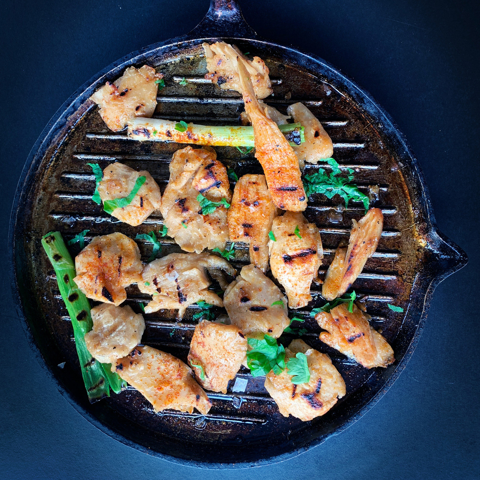 Fleisch in einer Pfanne