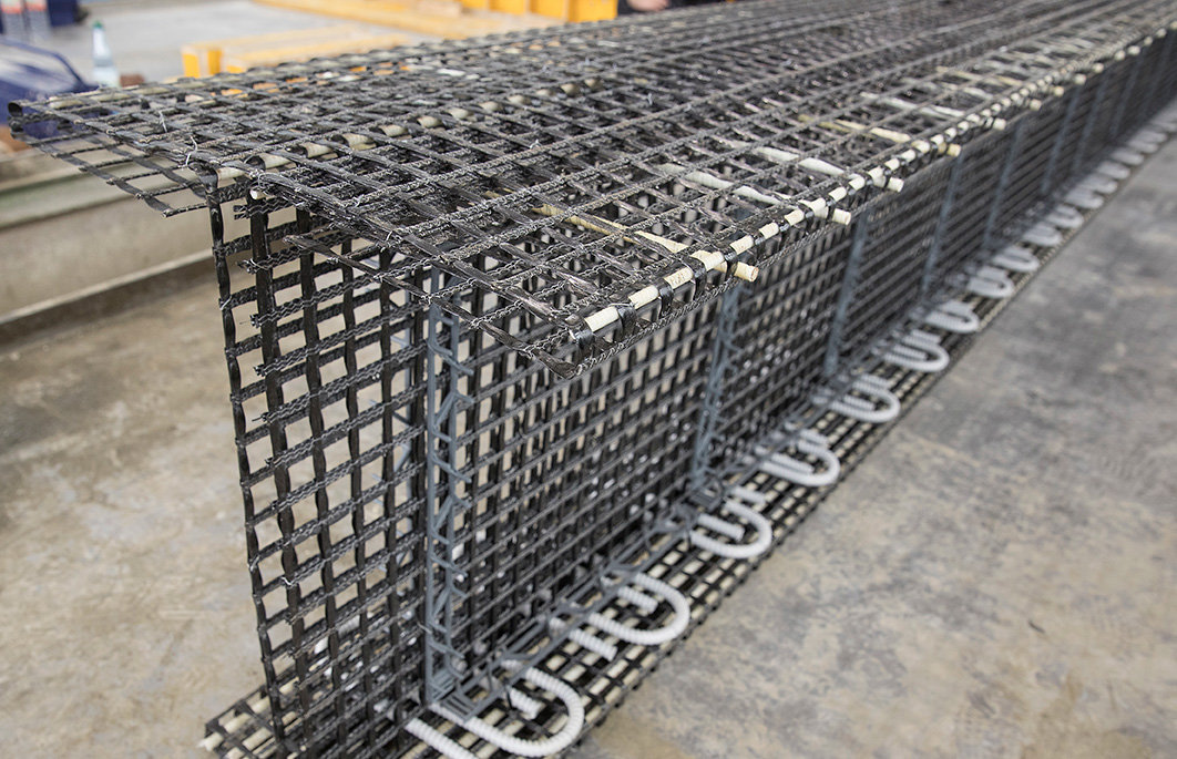 Gitter aus Kohlenstofffasern