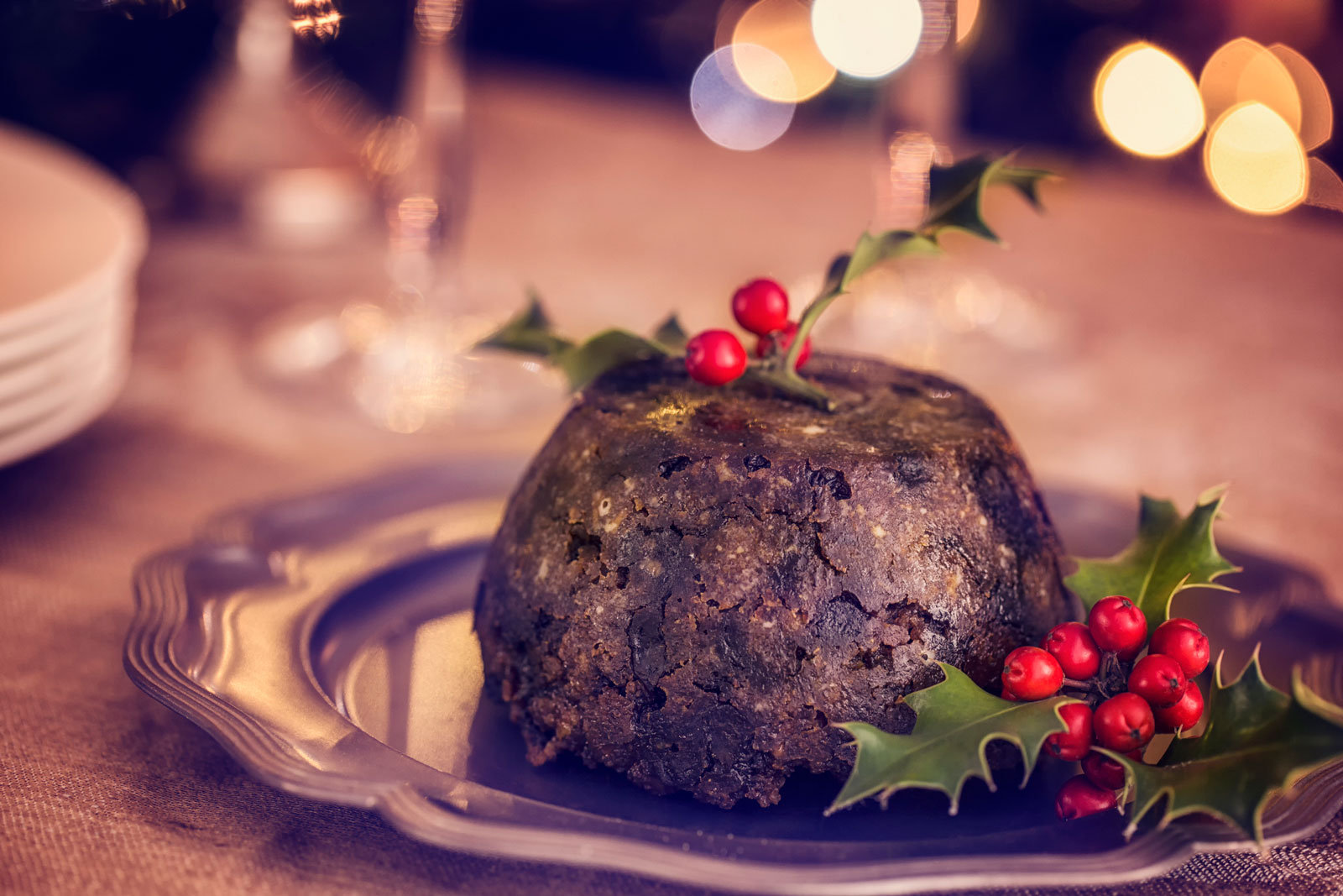 Traditioneller Christmas Pudding aus Großbritannien