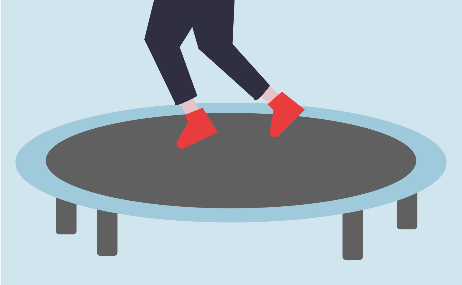 Hüpfen ist gesund: Trampolins gibts auch für den Hausgebrauch.