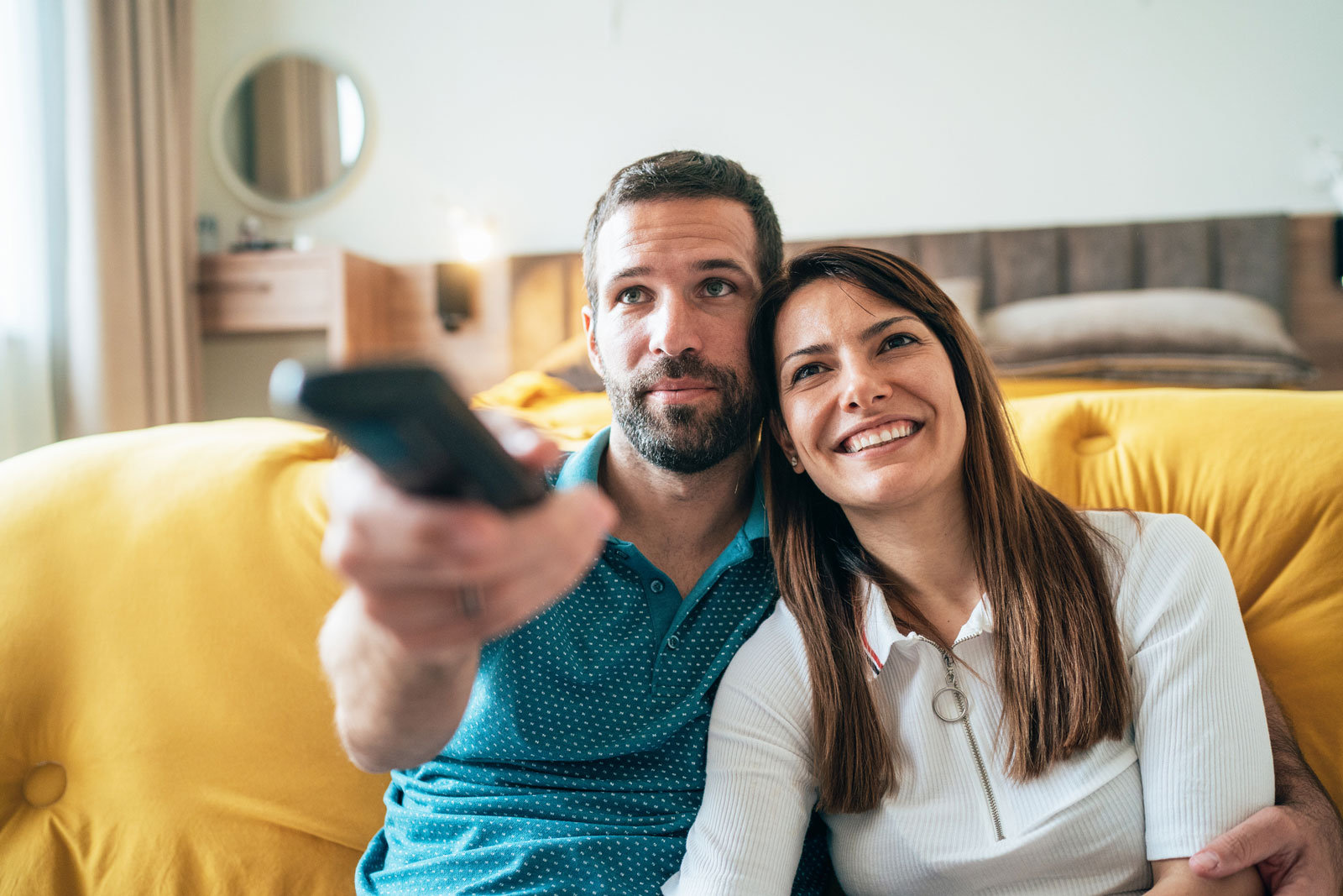 Auch im Schlafzimmer begeistert gute Unterhaltung.