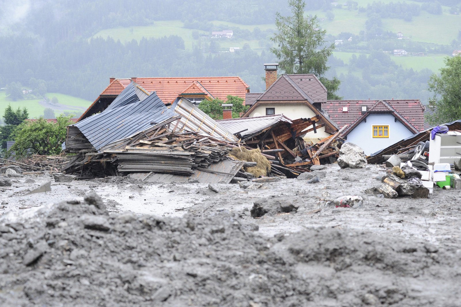 Elementarschäden: Mit Überschwemmungen und Schlammlawinen muss gerechnet werden.
