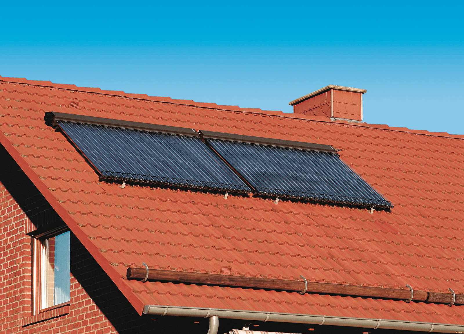 Sonnenkollektoren für Heizung und Warmwasser