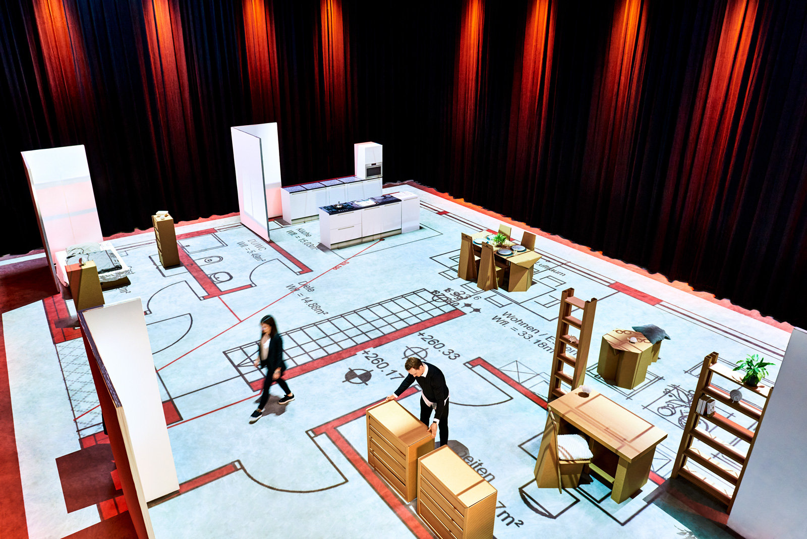 Probebühne für das zukünftige Heim