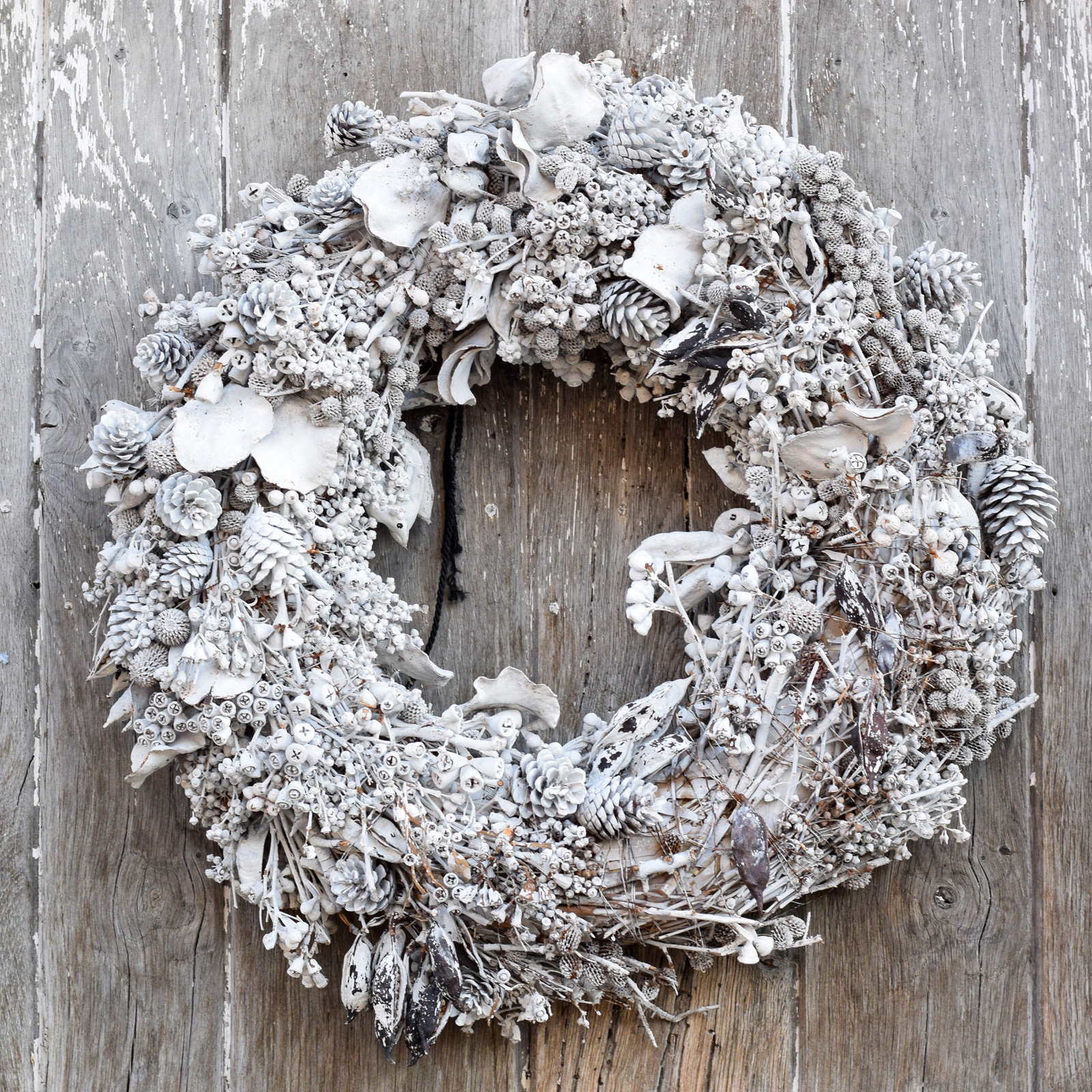 Der Schnee kommt aus der Dose: Türkranz