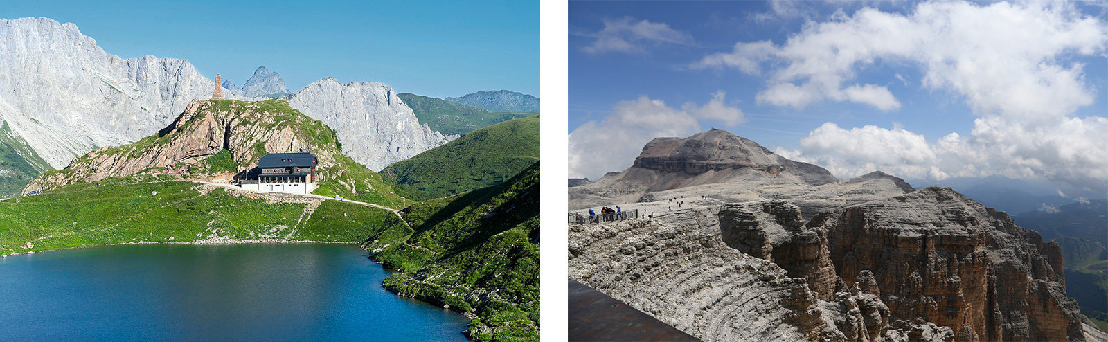 Die Wolayerseehütte in den Karnischen Alpen