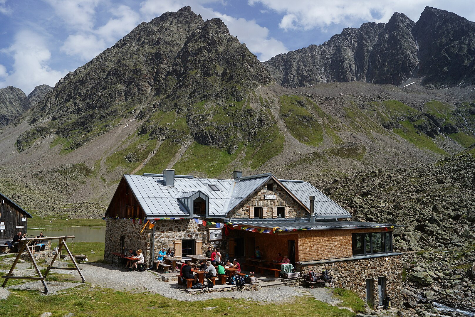 Winnebachseehütte in den Stubaier Alpen
