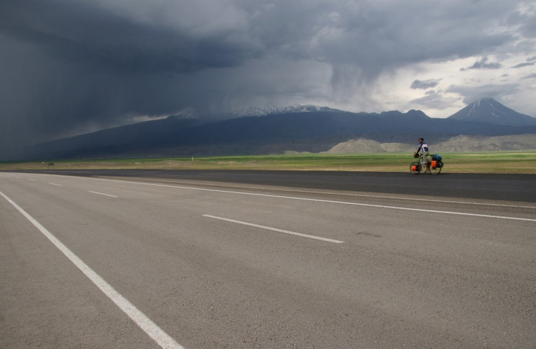 Herrliche Landschaft - mit dem Wetter auch leicht bedrohlich wirkend.