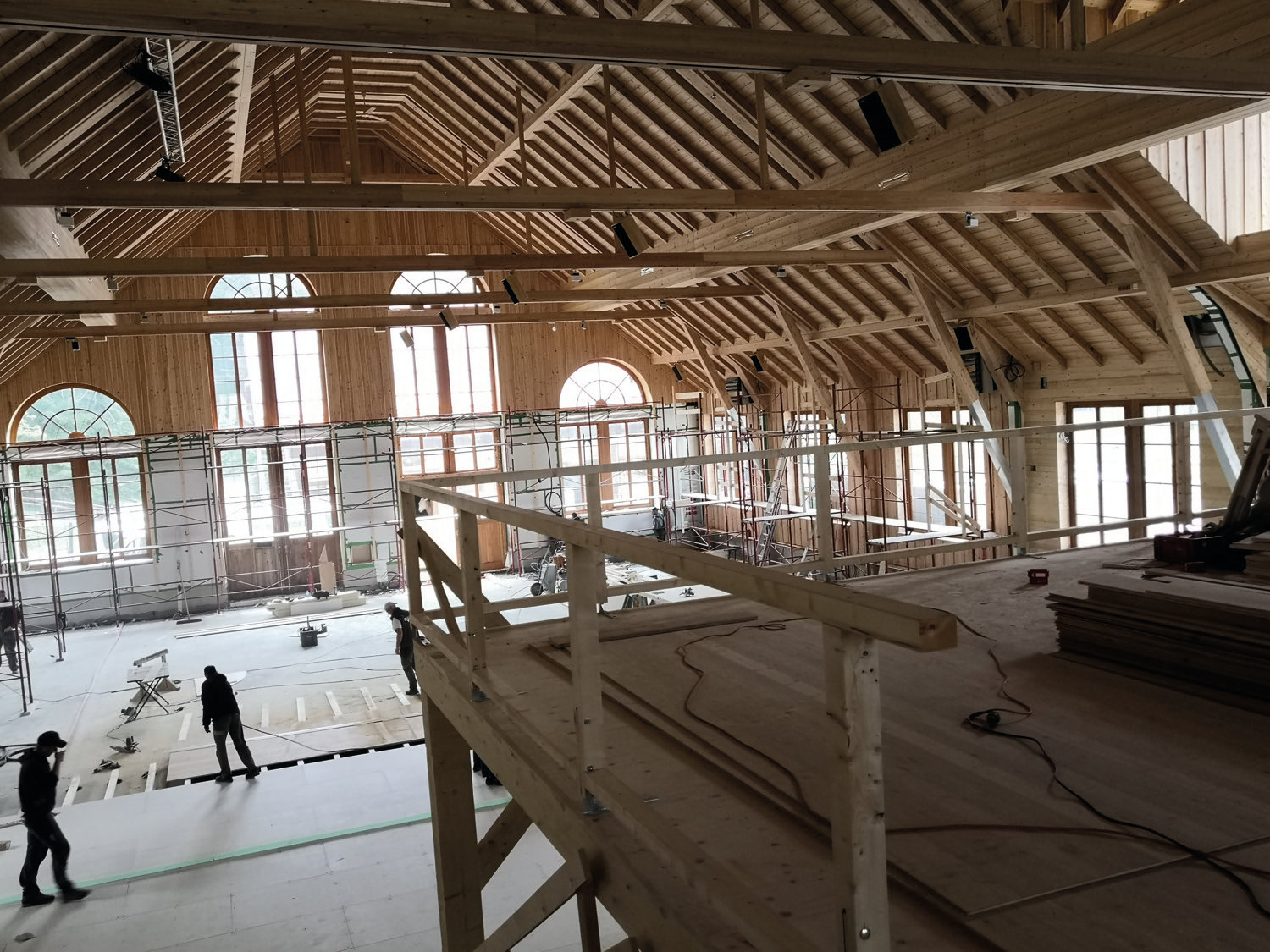 Umbauarbeiten in der mittlerweile etablierten Event-Location auf Gut Aiderbichl