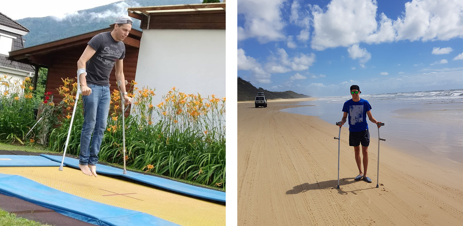 „Jedes Mal, wenn ich den Rollstuhl verlasse, ist das Training“, sagt Lukas Müller