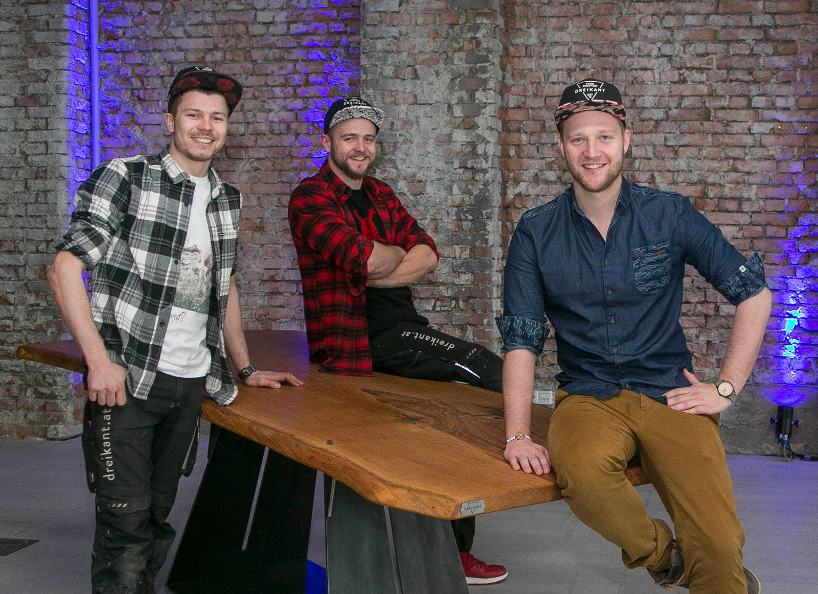 Die Dreikant-Gründer: Stefan Rehrl, Matthais Lienbacher, Mario Siller ©wildbild