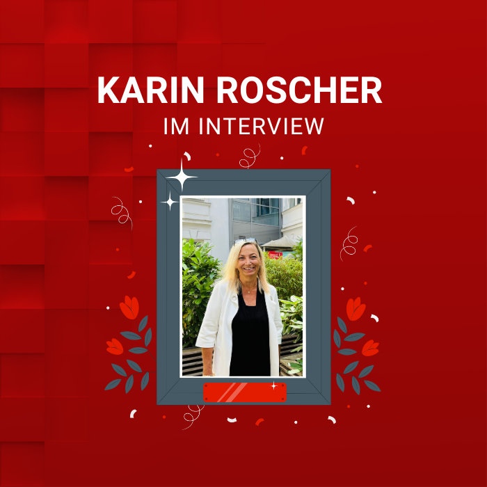 Grafik zur Interviewserie mit Wüstenrot Kundencenter Mitarbeiterin Karin Roscher