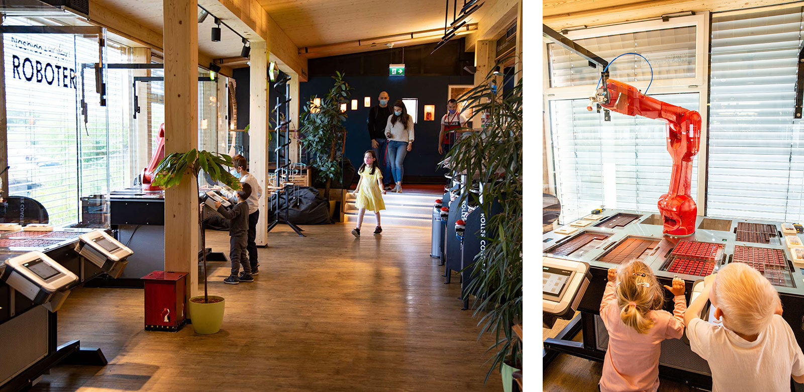 Zotter-Erlebniswelt, Schoko-Roboter ©Zotter Schokolade, rechts: Jacqueline Jud, Zotter Schokolade