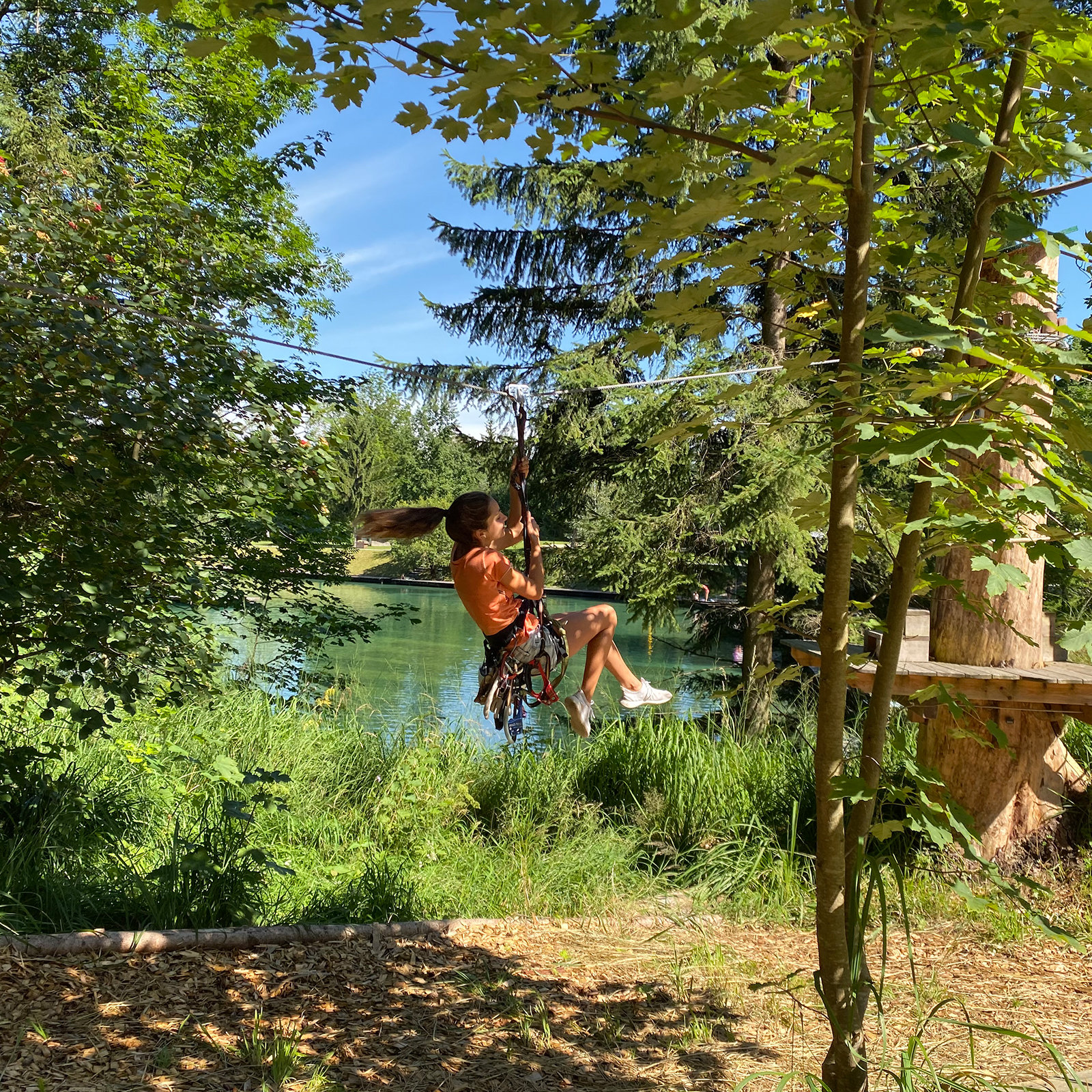 Waldkletterpark mit 130 spannenden Hindernissen