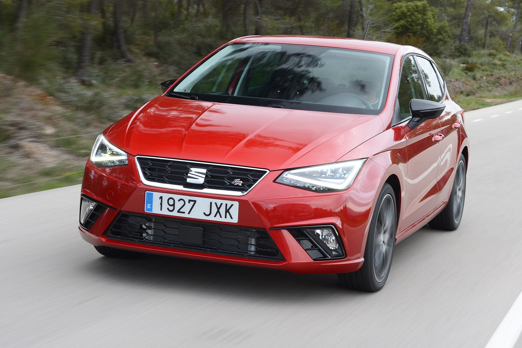 Seat Ibiza in der Farbe rot