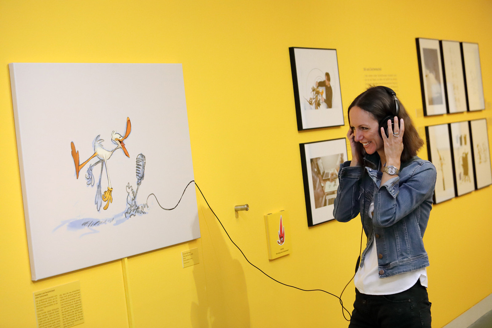 Die aktuelle Ausstellung ist dem ”Character Designer” Florian Satzinger gewidmet.