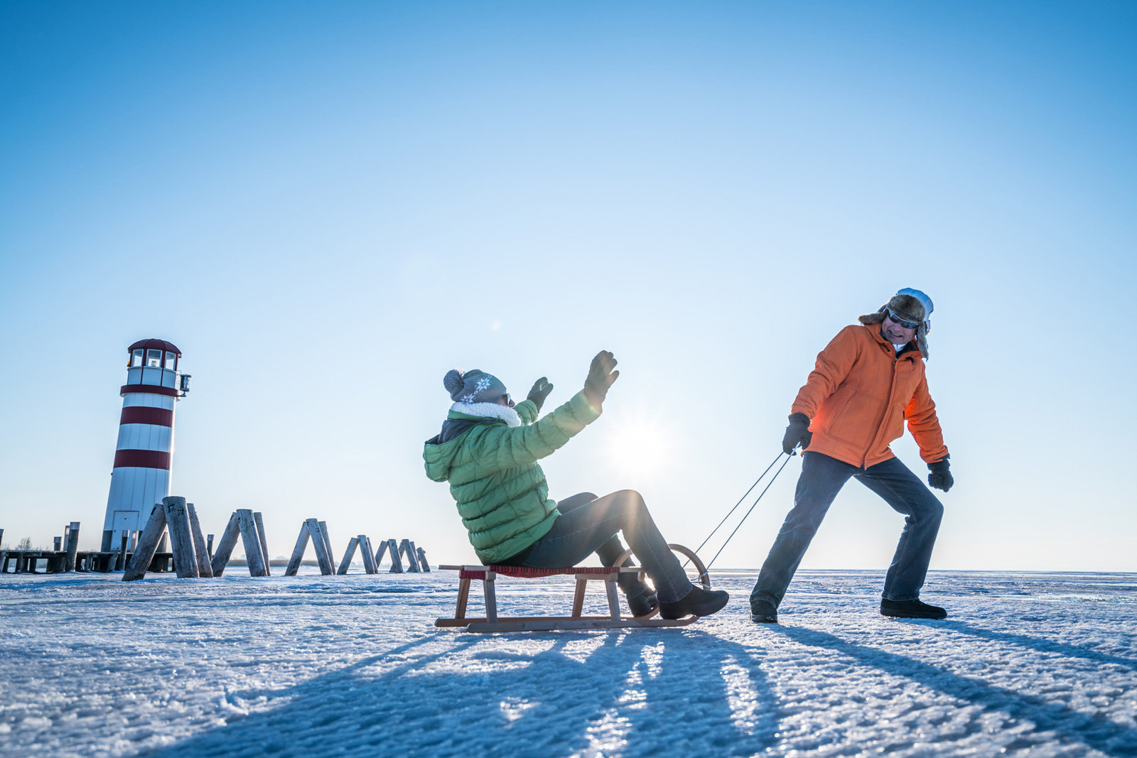 Der Neussiedlersee verwandelt sich in einen Outdoorspielplatz.