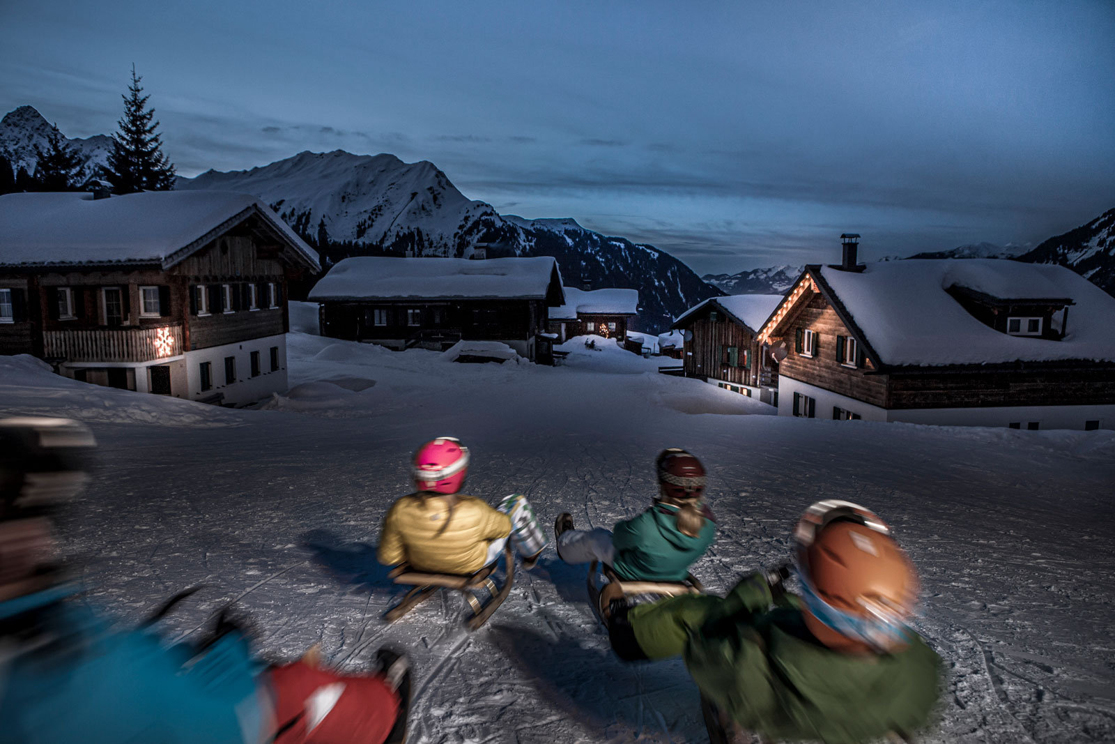 Nachtrodelbahn Garfrescha im Montafon