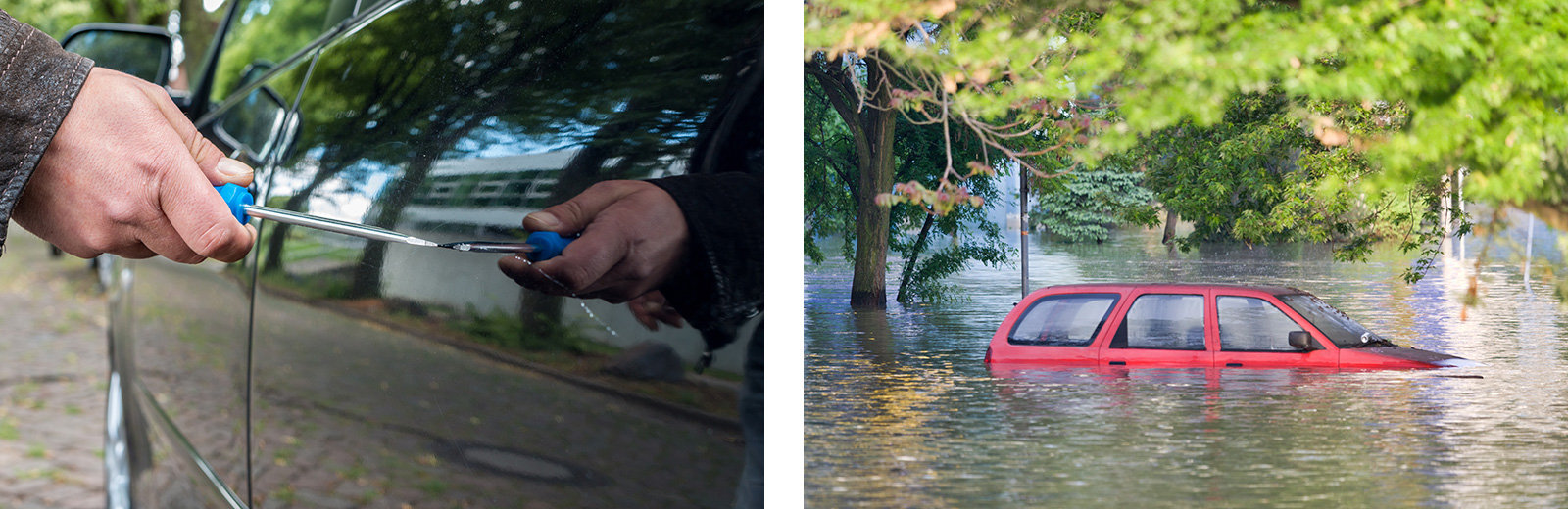 Fälle für die Kaskoversicherung: Vandalismus, Überwemmung