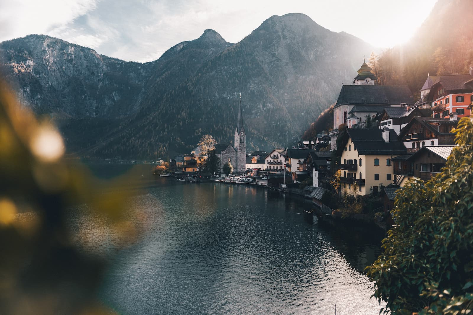 Beliebtes Fotomotiv: Hallstatt am Hallstätter See