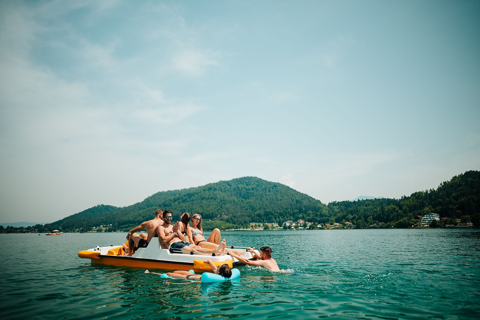 Familienausflug auf dem Klopeiner See