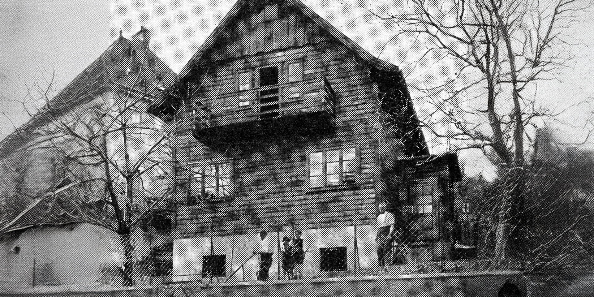 Altes Foto des 1000. mit Wüstenrot finanzierten Eigenheims der Familie Komarek